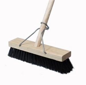 Platform Broom hard- Brown Bristle
