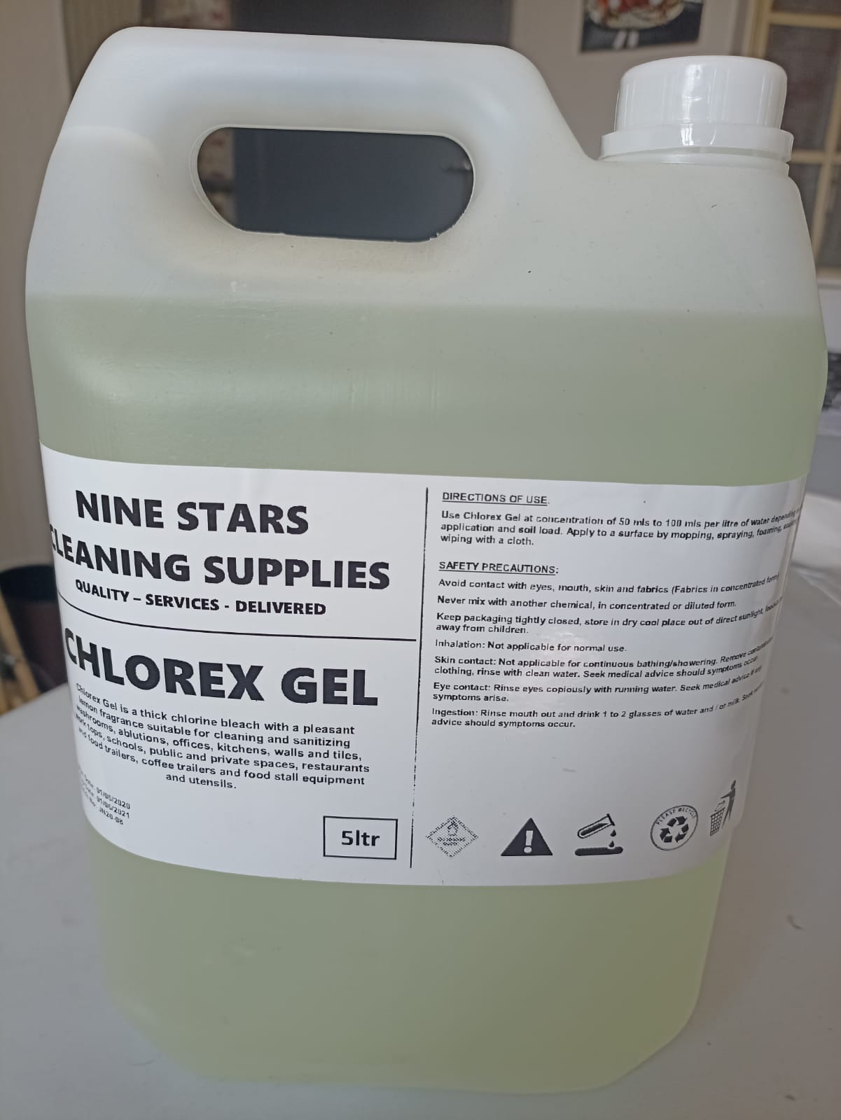 Chlorex Gel - Thick Bleach - 5 Litre